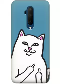 Чехол для OnePlus 7T Pro - Кот с факами
