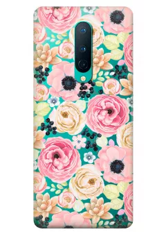 Прозрачный чехол на OnePlus 8 - Цветочный букет