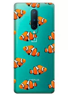 Прозрачный чехол на OnePlus 8 - Японские рыбки