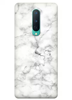 Чехол для OnePlus 8 - Белый мрамор