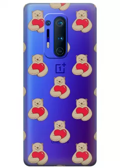 Чехол для OnePlus 8 Pro - Влюбленные медведи