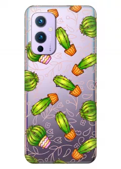 Чехол на OnePlus 9 - Арт кактусы