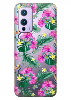 Чехол для OnePlus 9 - Тропические цветы