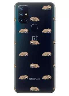 Чехол для OnePlus Nord N10 - Спящие ленивцы