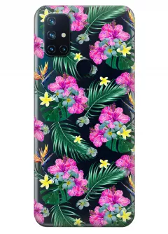 Чехол для OnePlus Nord N10 - Тропические цветы