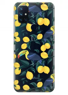 Чехол для OnePlus Nord N10 - Туканы и лимоны