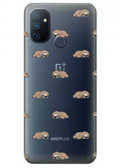 Чехол для OnePlus Nord N100 - Спящие ленивцы