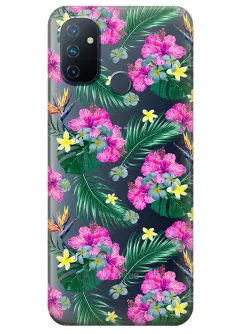 Чехол для OnePlus Nord N100 - Тропические цветы