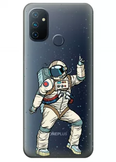 Чехол для OnePlus Nord N100 - Веселый космонавт