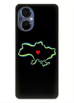 Чехол на OnePlus Nord N20 5G для патриотов Украины - Love Ukraine