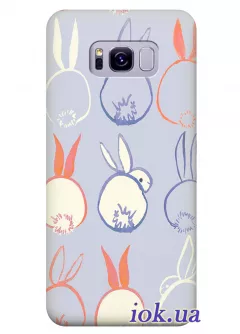 Чехол для Galaxy S8 Plus - Пушистые кролики