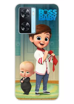 OPPO A57s чехол Baby Boss Босс-молокосос - малыш Бэби Босс и Тим Темплтон готовятся к работе