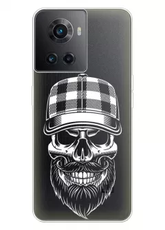 Чехол для OnePlus Ace с принтом - Бородатый череп