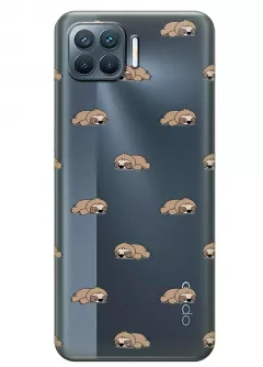 Чехол для OPPO A93 - Спящие ленивцы