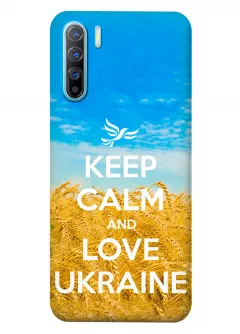Силиконовый чехол для OPPO Reno 3 - Love Ukraine