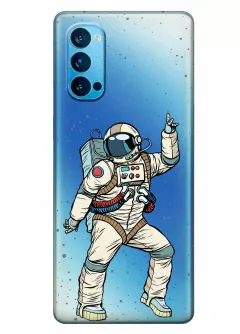 Чехол для OPPO Reno 4 - Веселый космонавт