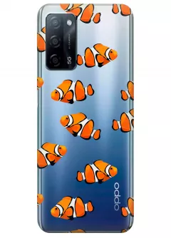 Чехол для OPPO A55 5G - Рыбки