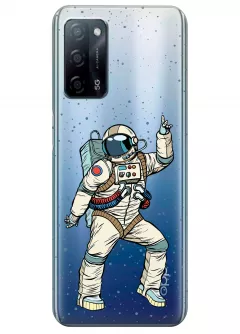 Чехол для OPPO A55 5G - Веселый космонавт