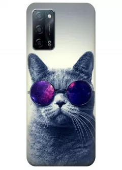 Чехол для OPPO A55 5G - Кот в очках