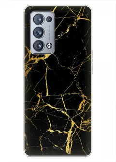 Необыкновыенный чехол для телефона OPPO Reno 6 Pro Plus 5G - Золотой мрамор