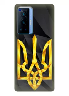 Чехол на OPPO Reno 6 Pro Plus 5G с геометрическим гербом Украины
