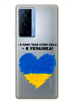 Чехол на OPPO Reno 6 Pro Plus 5G - В чому твоя супер сила? Я Українка!