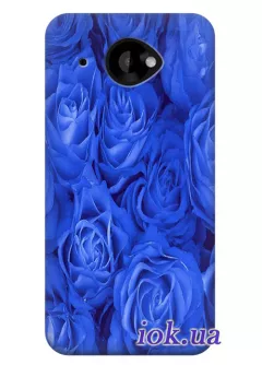 Чехол для HTC Desire 601 - Синие розы 