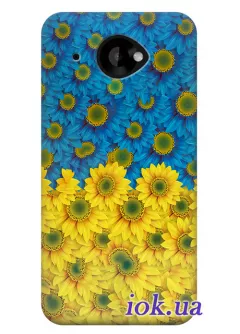 Чехол для HTC Desire 601 - Украинские цветы 