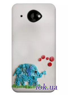 Чехол для HTC Desire 601 - Синий слоник 