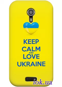 Чехол для Fly IQ451 - Keep calm and love Ukraine 