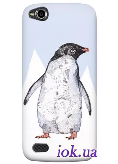 Чехол для Fly IQ4410 - Пингвин