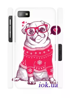 Чехол для Blackberry Z10 - Собака в свитере