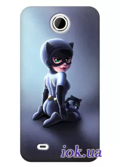 Чехол для HTC Desire 300 - Девочка-кошка