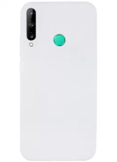 Чехол Silicone Cover Full without Logo (A) для Huawei P40 Lite E / Y7p (2020), Белый / White