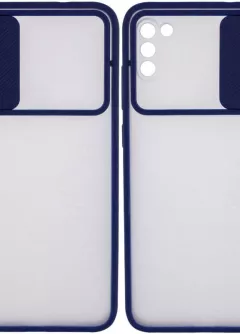 Чехол Camshield mate TPU со шторкой для камеры для Samsung Galaxy A03s, Синий