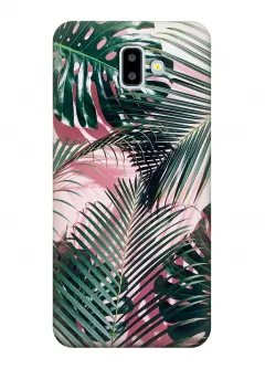 Чехол для Galaxy J6 Plus 2018 - Пальмовые листья
