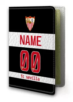 Обложка на паспорт - ФК Севилья / Фамилия + Номер 