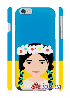 Чехол на iPhone 6 - Украинская девушка