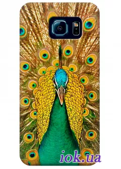 Чехол для Galaxy S6 Edge - Павлин