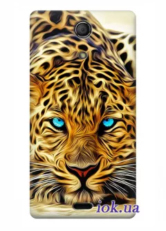 Чехол для Xperia ZR - Голубоглазый леопард