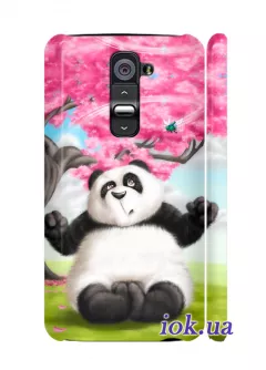 Чехол для LG G2 - Романтичная панда