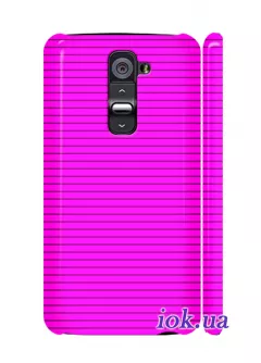 Чехол для LG G2 - Розовая полоса