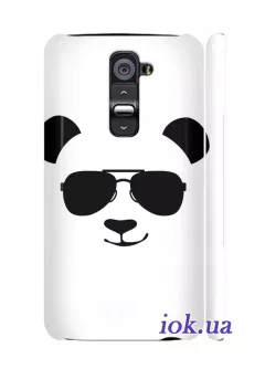 Чехол для LG G2 - Панда в очках