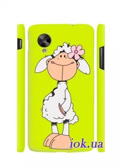 Чехол для Nexus 5 - Яркая овечка