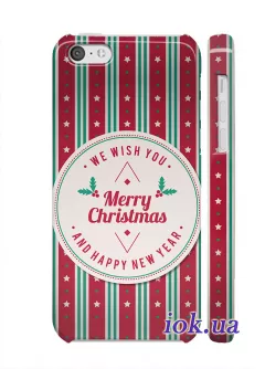 Чехол на iPhone 5C - Merry Christmas