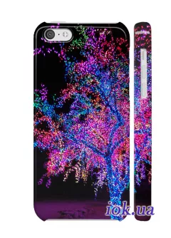 Чехол на iPhone 5C - Новогоднее дерево