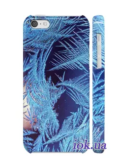 Чехол на iPhone 5C - Снежные перья