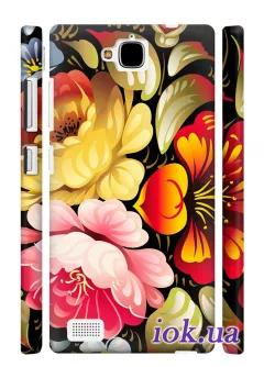 Чехол для Huawei Honor 3C - Живописные цветы