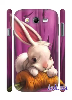 Чехол для Samsung Galaxy Grand Duos - Кролик с морковкой