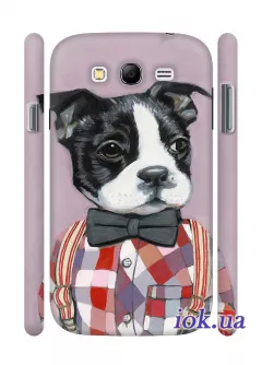 Чехол для Samsung Galaxy Grand Duos - Пес в одежке